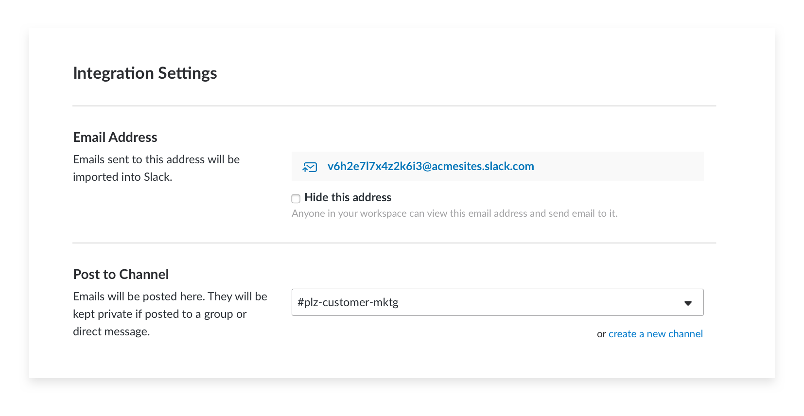 email slack client