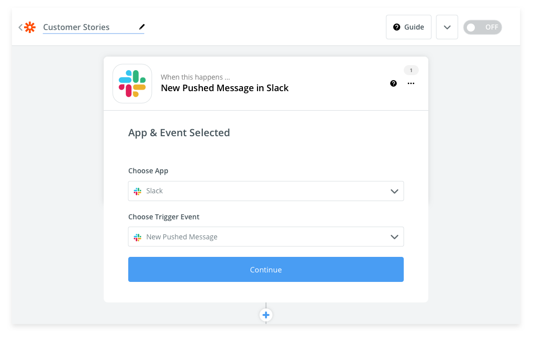 slack workflow builder google sheets