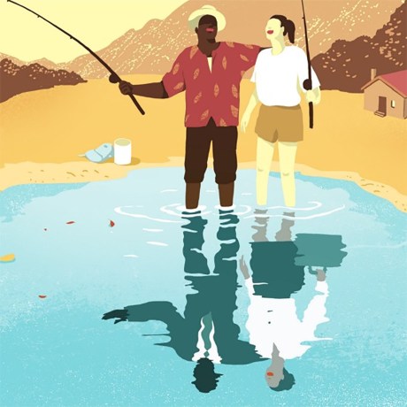 friends fishing