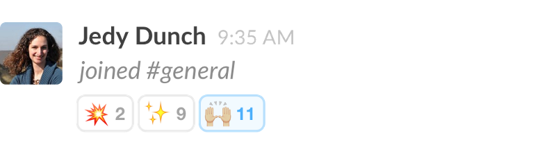 slack greeting