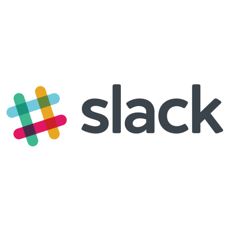 Colorful Slack hashtag logo alongside the word Slack