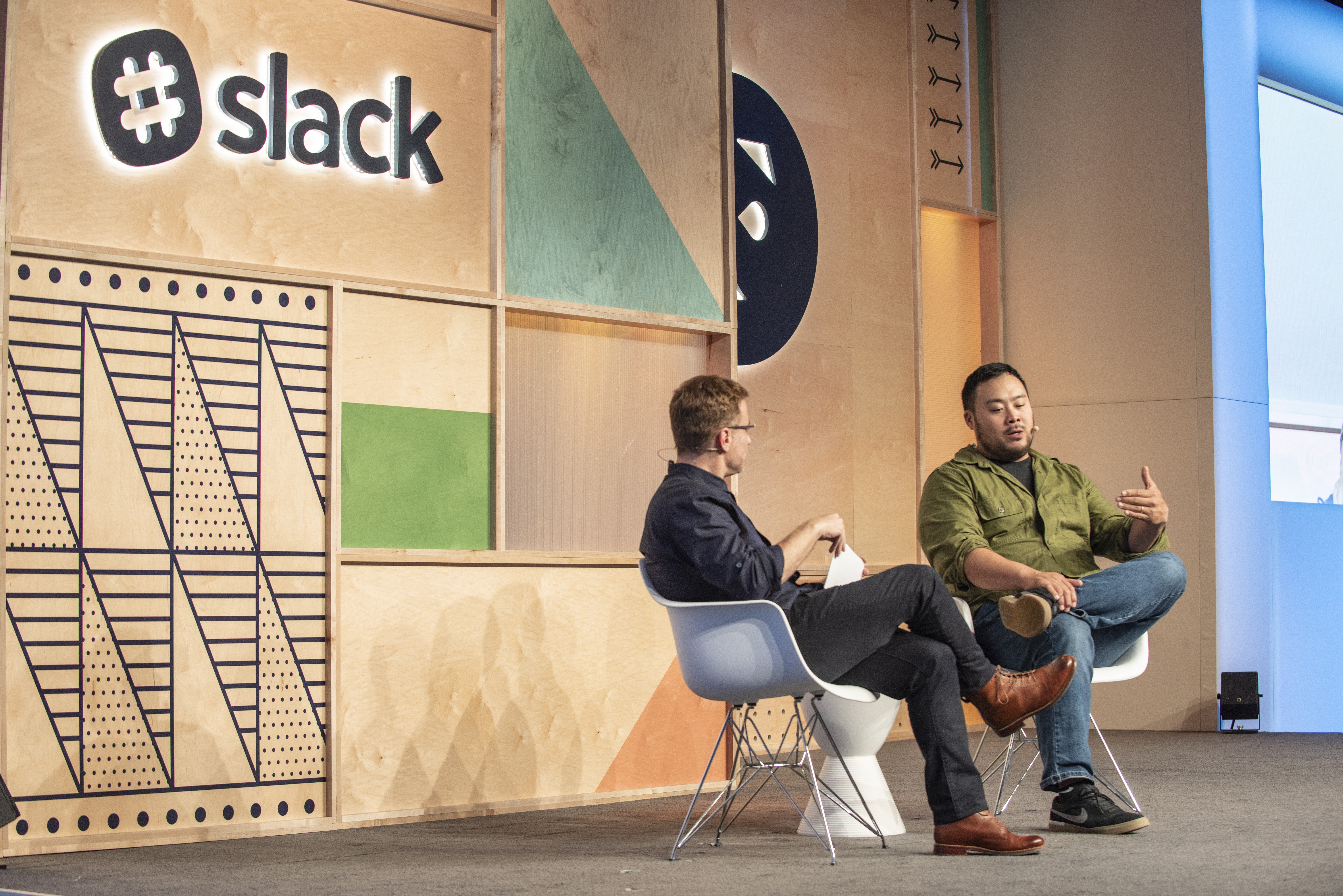 David Chang and Stewart Butterfield at Frontiers