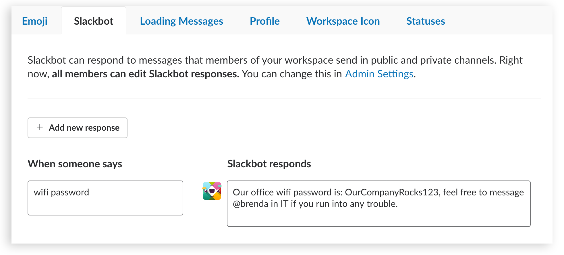 what is a slackbot