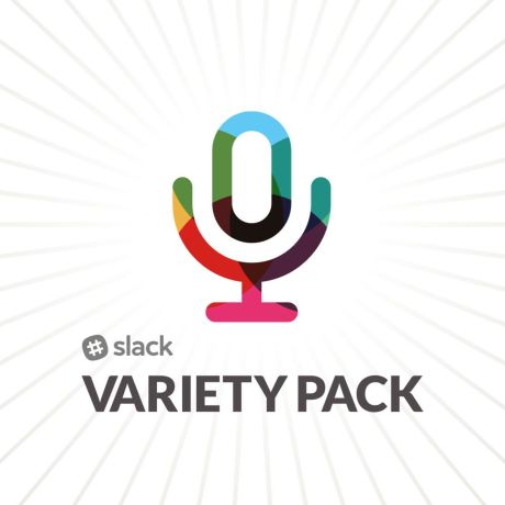 Slack Variety Pack logo with microphone in Slack colors