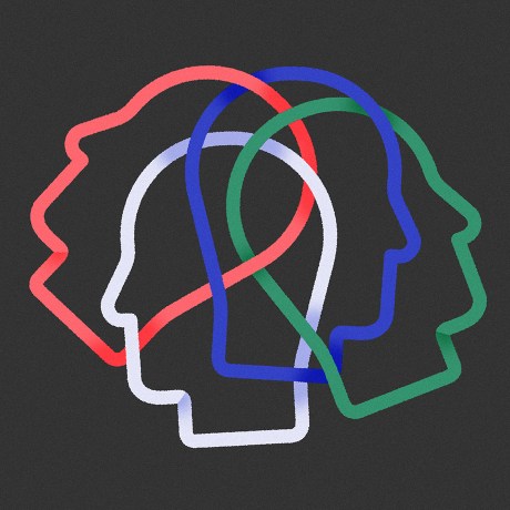 collaboration solutions hero image of multiple heads intertwined