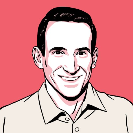 Colorized illustration of Nir Eyal
