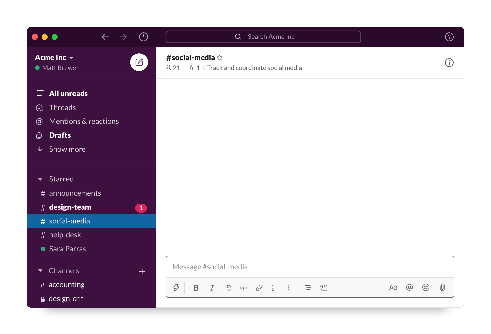 A selection of visual themes included in the new Slack experience