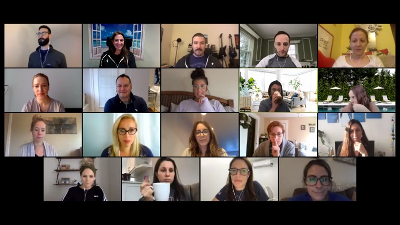 screenshot of a group video conference