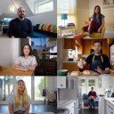 Photo collage of the team at Sandwich, a LA-based creative agency